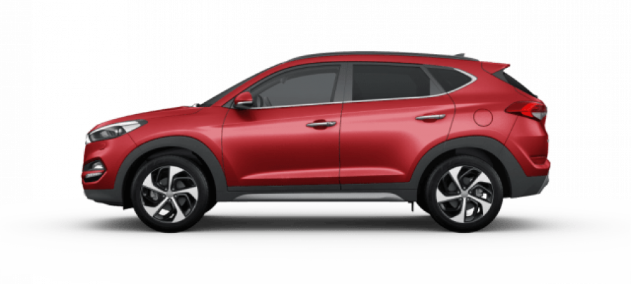 Hyundai Tucson, 1,6 T-GDi 130 kW (95 NAT) 6 st. man, barva červená