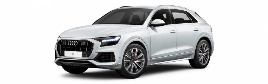 Audi Q8, Q8 50 TDI quattro, barva bílá