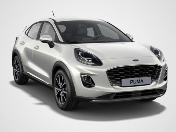 Ford Puma, SUV, Titanium X SUV 1,0 EcoBoost (mHEV) 92 kW / 125 k, barva bílá