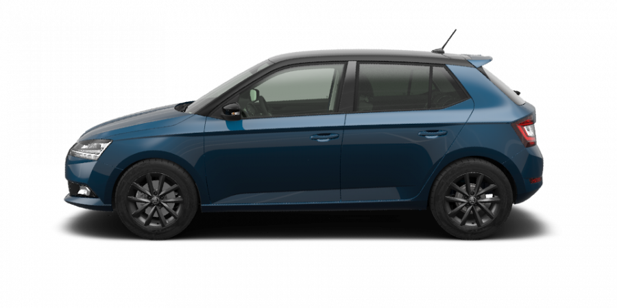 Škoda Fabia, 1,0 TSI 70 kW 5-stup. mech., barva modrá