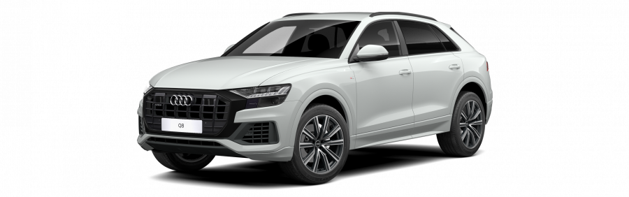 Audi Q8, Q8 45 TDI quattro, barva bílá