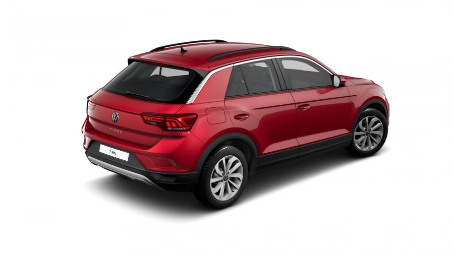 Volkswagen T-Roc, T-Roc Life 1,5 TSI 110 kW 7DSG, barva červená