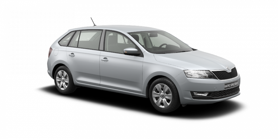 Škoda Rapid, 1,0 TSI 70 kW 5-stup. mech., barva stříbrná