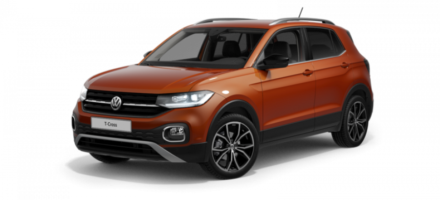 Volkswagen T-Cross, Style 1,0 TSI 85 kW 7DSG, barva oranžová