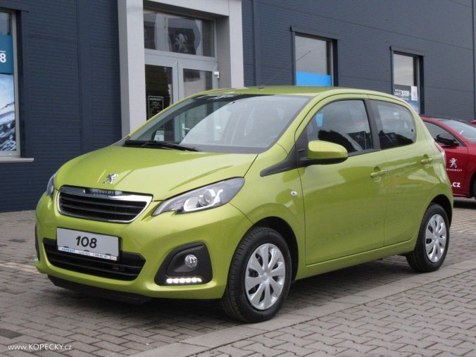 Peugeot 108, 108 5dv. ACTIVE 1.0 VTi 72 MAN, barva zelená