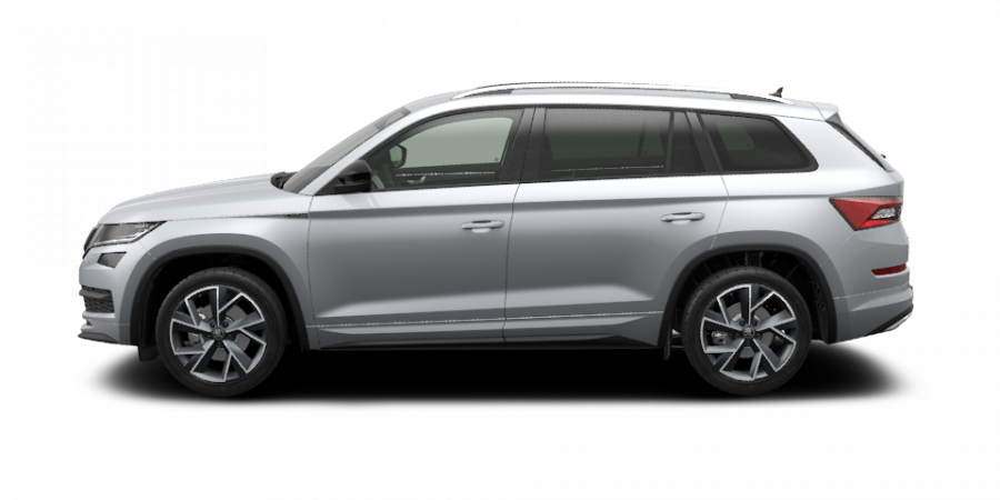 Škoda Kodiaq, 2,0 TDI 110 kW 6-stup. mech. 4x4, barva stříbrná