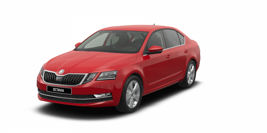 Škoda Octavia, 1,5 TSI 110 kW 6-stup. mech., barva červená