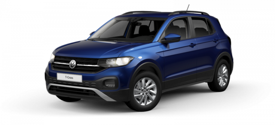 Volkswagen T-Cross, Life 1.0 TSI 85 kW 6G, barva modrá