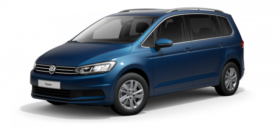 Volkswagen Touran, ME 1,5 TSI EVO 6G, barva modrá