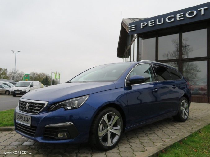 Peugeot 308, SW ALLURE 1,2 PureTech 130k MA, barva modrá