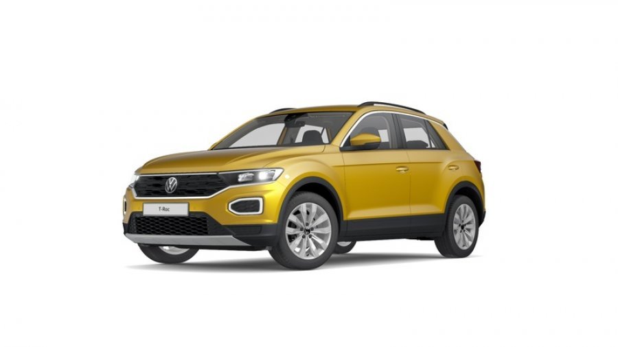 Volkswagen T-Roc, Design 1,5 TSI ACT 7DSG, barva žlutá