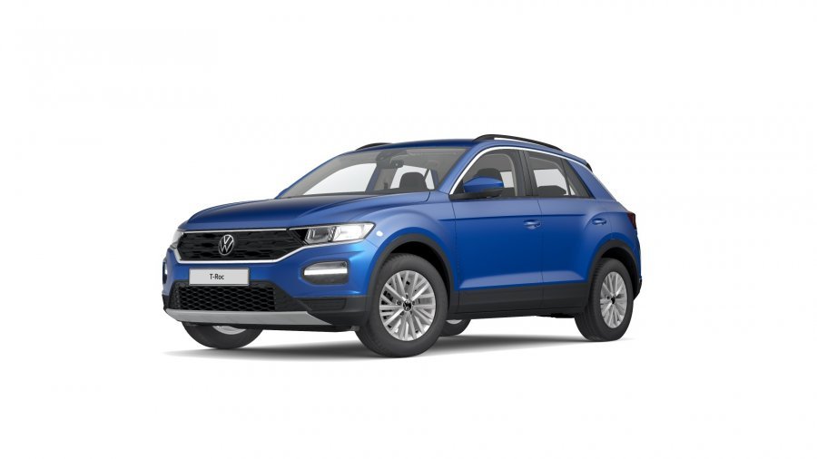 Volkswagen T-Roc, T-Roc Design 1,5 TSI ACT 6G, barva modrá