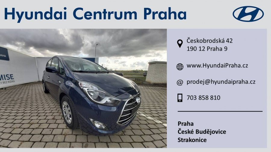 Hyundai ix20, 1,6i 92 kW (95 NAT) 6 st. man, barva modrá