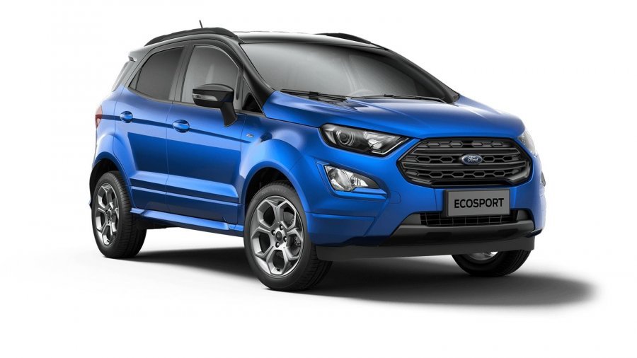 Ford EcoSport, ST-Line, 5dveřová, 1.0 EcoBoost 92 kW/125 k, 6st. manuální, barva modrá