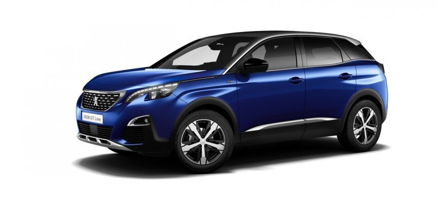 Peugeot 3008, GT LINE 1.6 PureTech 180 S&S EAT8, barva modrá