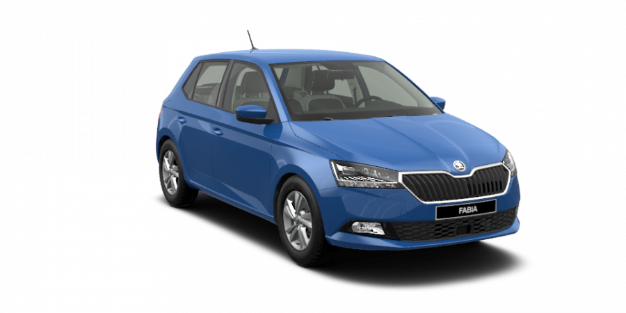 Škoda Fabia, 1,0 TSI 70 kW 5-stup. mech., barva modrá