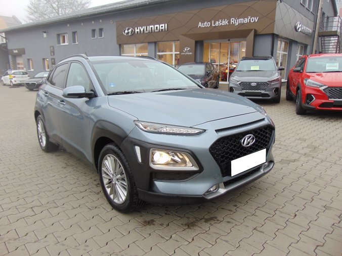 Hyundai Kona, 1,6 T-GDI 130 kW (95 NAT) 7 st. DCT, barva stříbrná