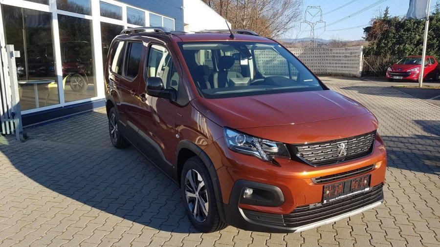 Peugeot Rifter, LONG GT LINE 1.5 BlueHDi 130, barva oranžová