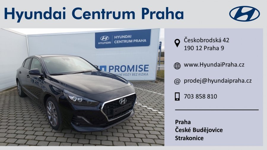 Hyundai i30, 1,4 T-GDI 103 kW (95 NAT) 6 st. man, barva černá