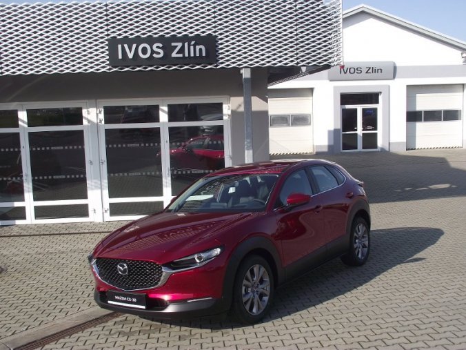 Mazda CX-30, Skyactiv-X 2,0 180k, barva červená