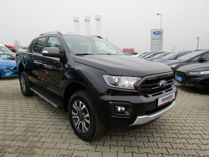 Ford Ranger, Double Cab Wildtrak, Dvojkabina, 2.0 EcoBlue Bi-Turbo 157 kW/213 k, 10st. automatická, 4WD, barva černá