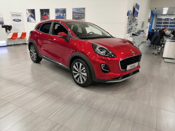 Ford Puma, Titanium X, 5dveřová, 1.0 EcoBoost 92 kW/125 k, 6st. manuální, barva červená