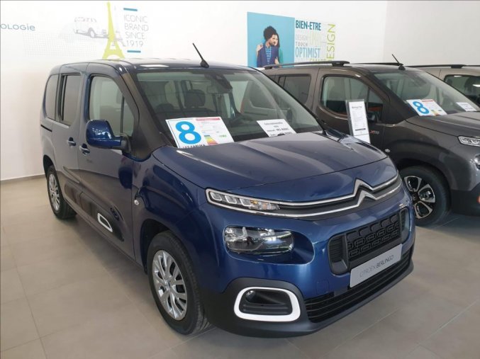 Citroën Berlingo, 1,5 BlueHDi 100 S&S MAN FEEL, barva modrá