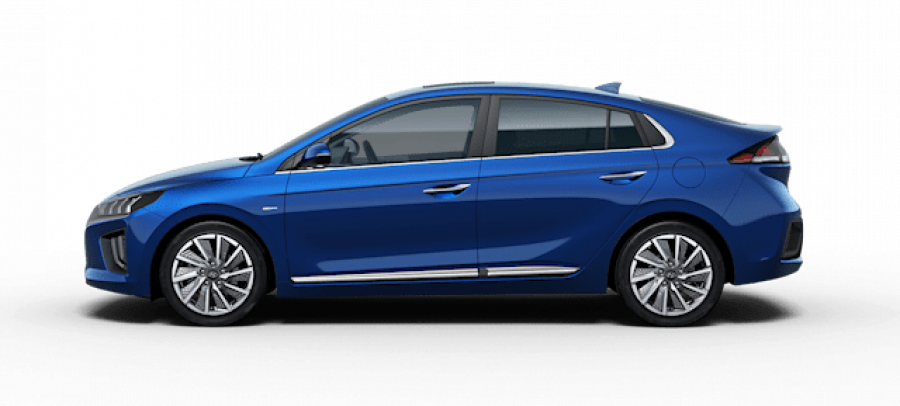 Hyundai Ioniq, IONIQ EV 100 kW (elektřina) Stálý redukční převod, barva modrá