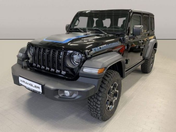 Jeep Wrangler, 2.0T 4xe PHEV 380k 8AT Rubicon, barva černá