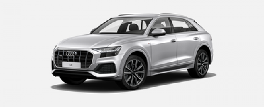 Audi Q8, 50 TDI 210 kW quattro, barva stříbrná