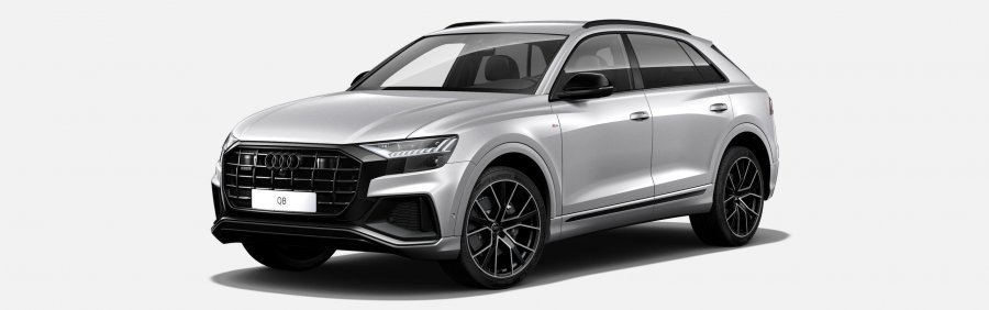 Audi Q8, Q8 50 TDI quattro, barva stříbrná