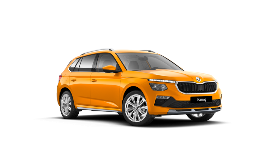 Škoda Kamiq, 1,5 TSI 110 kW 6-stup. mech., barva oranžová