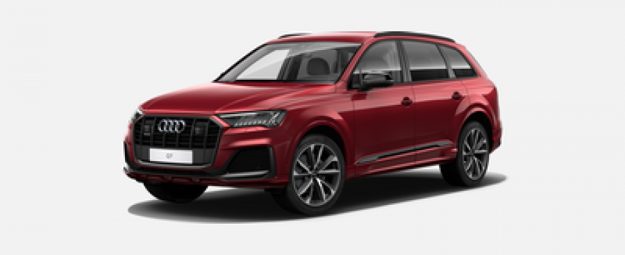 Audi Q7, Nové  S line 50 TDI 210 kW quattro, barva červená