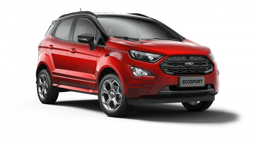 Ford EcoSport, ST-Line, 5dveřová, 1.0 EcoBoost 92 kW/125 k, 6st. manuální, barva červená