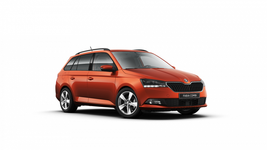 Škoda Fabia, 1,0 TSI 70 kW 5-stup. mech., barva oranžová