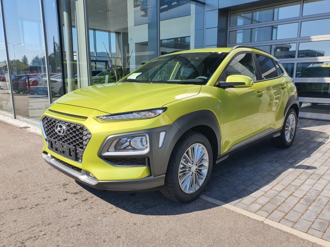 Hyundai Kona, 1,0 T-GDI 88 kW (95 NAT) 6 st. man, barva žlutá