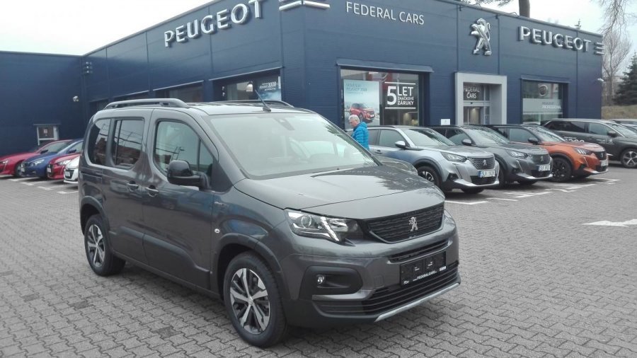 Peugeot Rifter, GT LINE 1.5 BlueHDi 130 MAN6, barva šedá