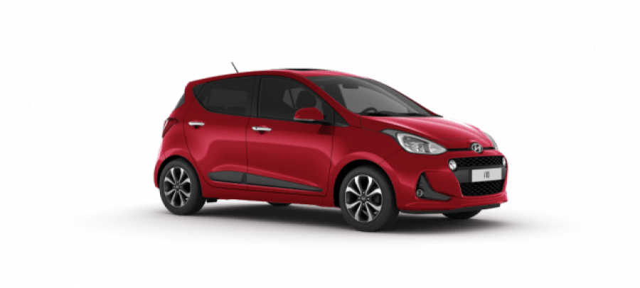 Hyundai i10, 1,0i 48 kW (95 NAT) 5 st. man, barva červená