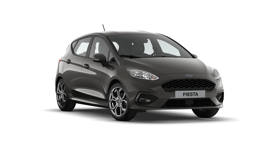 Ford Fiesta, ST-Line, 5dveřová, 1,0 EcoBoost (mHEV) 92 kW/125 k, 6st. manuální, barva šedá