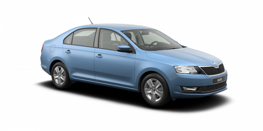 Škoda Rapid, 1,0 TSI 70 kW 5-stup. mech., barva modrá