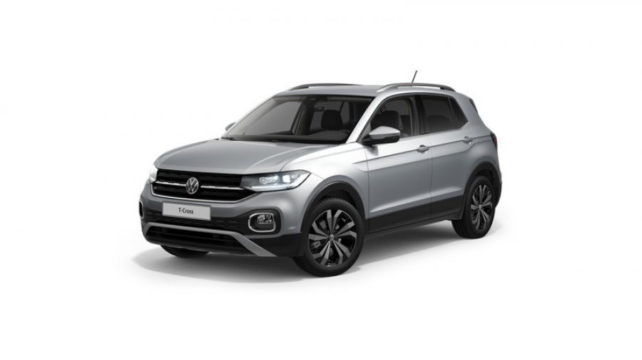 Volkswagen T-Cross, Style 1,0 TSI 85 kW 7DSG, barva stříbrná