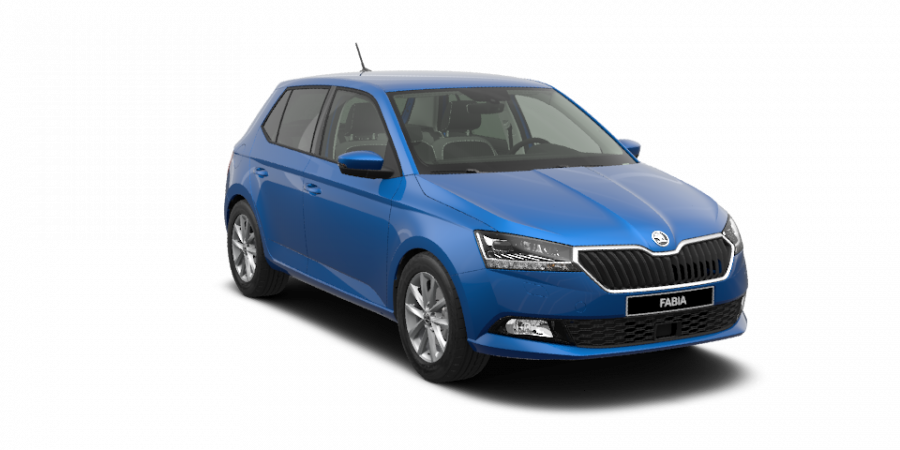 Škoda Fabia, 1,0 TSI 81 kW 6-stup. mech., barva modrá