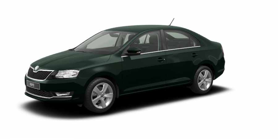 Škoda Rapid, 1,0 TSI 81 kW 6-stup. mech., barva zelená