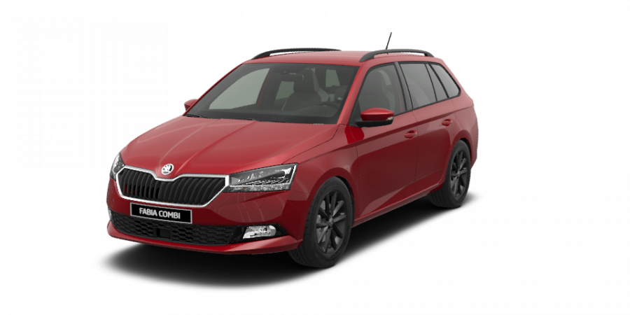 Škoda Fabia, 1,0 TSI 81 kW 6-stup. mech., barva červená