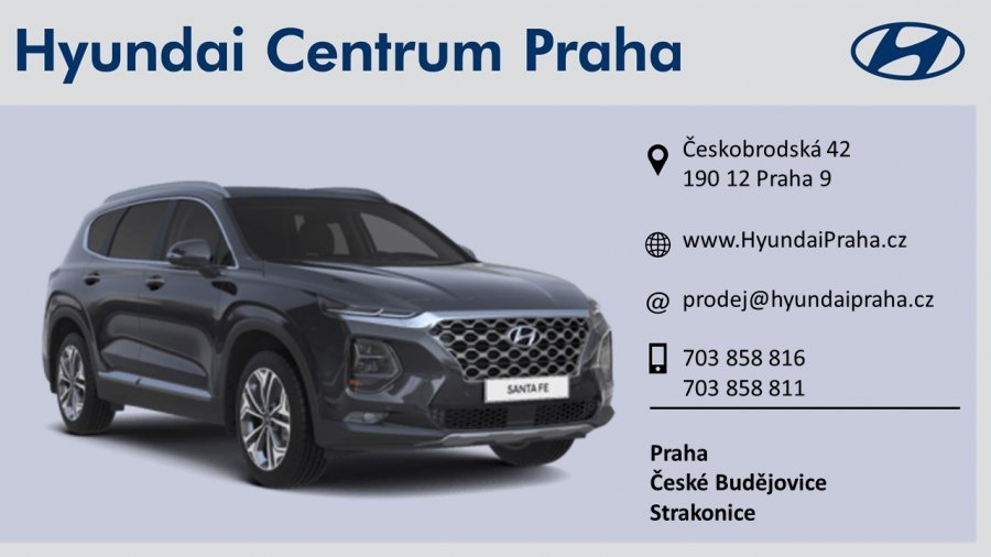 Hyundai Santa Fe, 2,2 CRDi e-VGT 147 kW (diesel) 8 st. aut 4×4, barva šedá