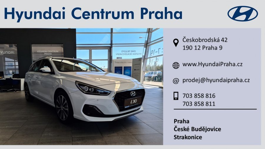 Hyundai i30, 1,4 T-GDI 103 kW (95 NAT) 7 st. DCT, barva bílá