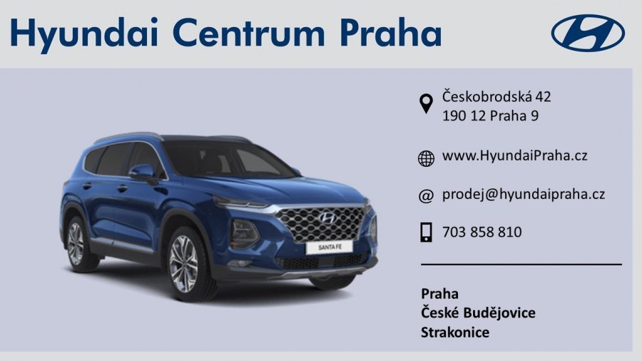 Hyundai Santa Fe, 2,2 CRDi e-VGT 147 kW (diesel) 8 st. aut 4×4, barva modrá