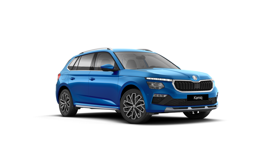 Škoda Kamiq, 1,5 TSI 110 kW 6-stup. mech., barva modrá