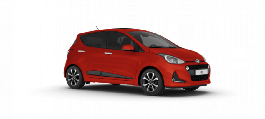 Hyundai i10, 1,0i 48 kW (95 NAT) 5 st. man, barva červená