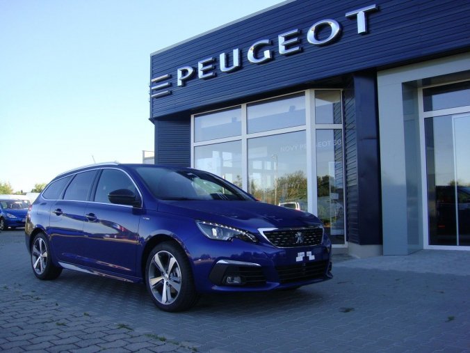 Peugeot 308, SW GT Line 1,5 BlueHDI 130k, barva modrá